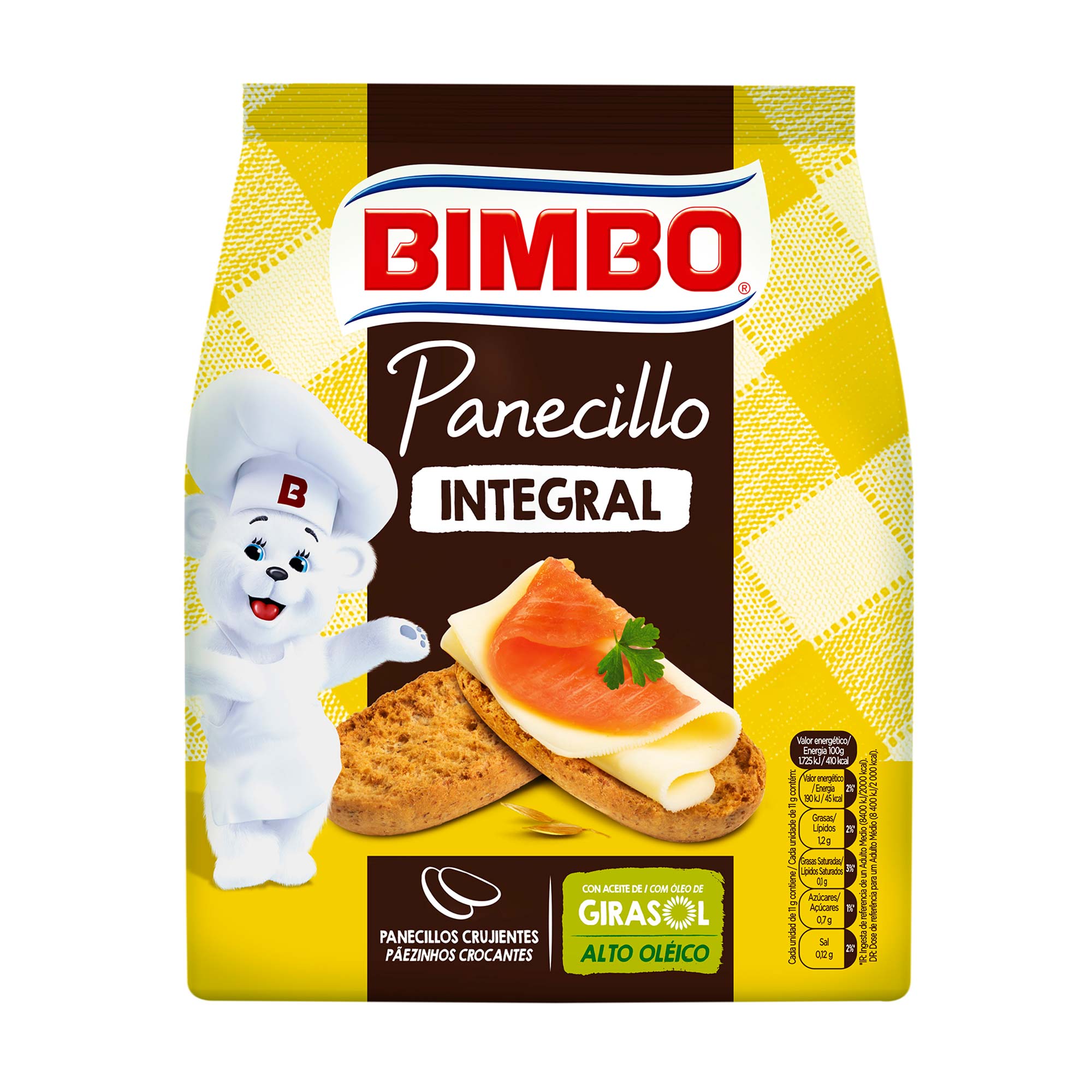 Toasts Bimbo - Wholemeal toasts