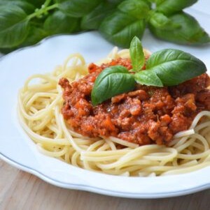 Kids spaghetti bolognese